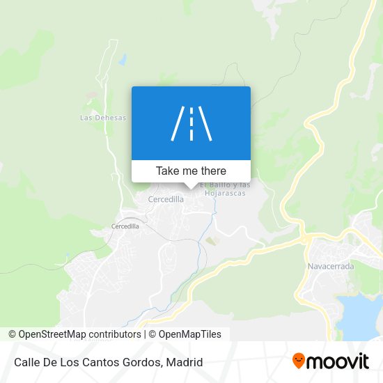 Calle De Los Cantos Gordos map