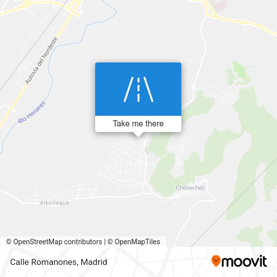 Calle Romanones map