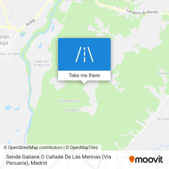 Senda Galiana O Cañada De Las Merinas (Vía Pecuaria) map