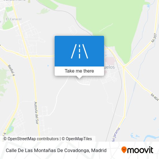 Calle De Las Montañas De Covadonga map