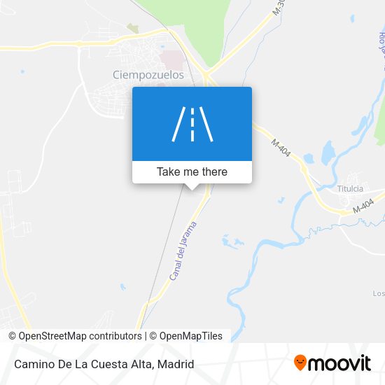 Camino De La Cuesta Alta map