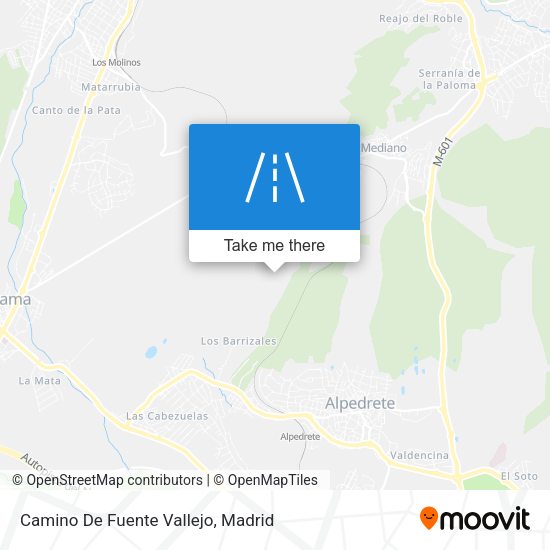 Camino De Fuente Vallejo map