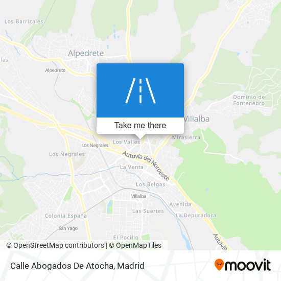 mapa Calle Abogados De Atocha