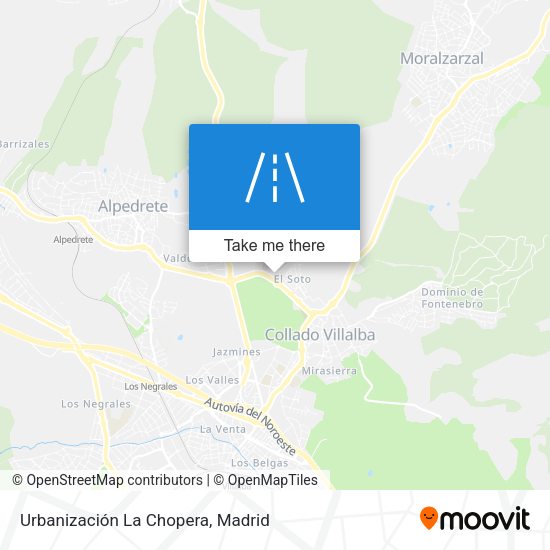 Urbanización La Chopera map