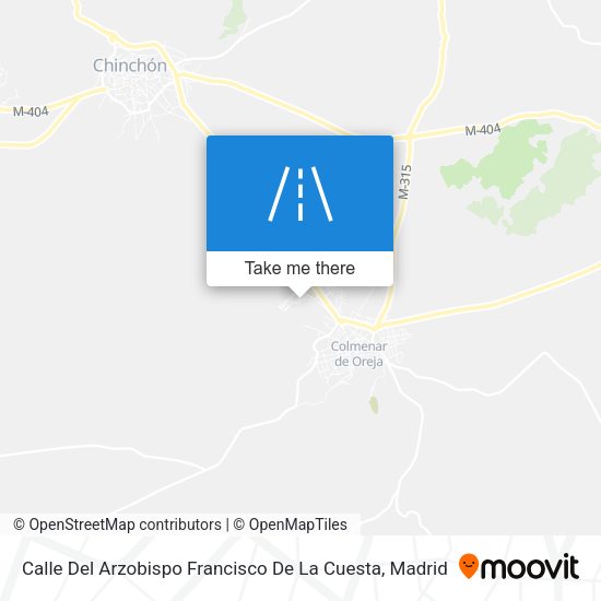 Calle Del Arzobispo Francisco De La Cuesta map