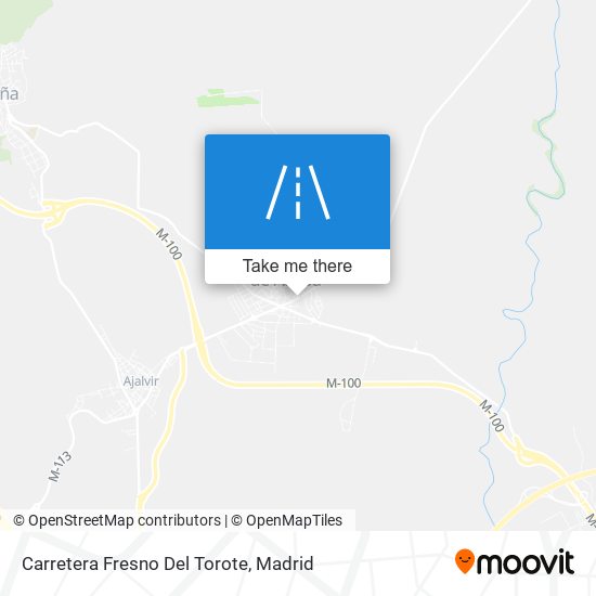 mapa Carretera Fresno Del Torote