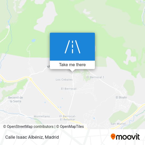 Calle Isaac Albéniz map