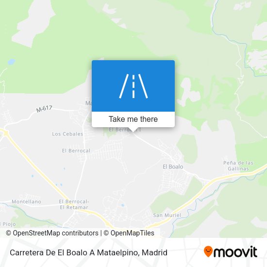 Carretera De El Boalo A Mataelpino map