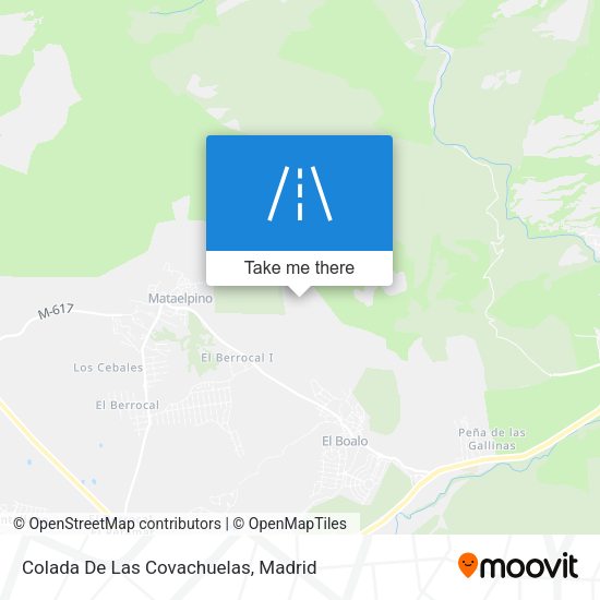Colada De Las Covachuelas map