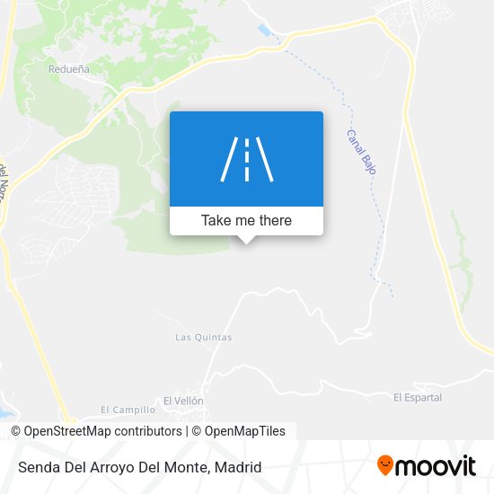 Senda Del Arroyo Del Monte map