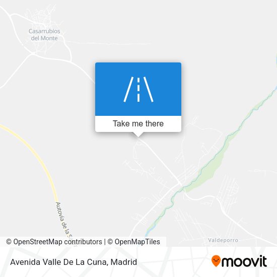 mapa Avenida Valle De La Cuna