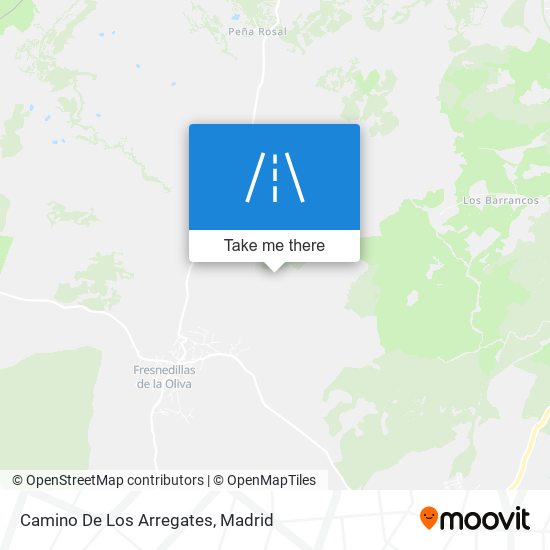 Camino De Los Arregates map