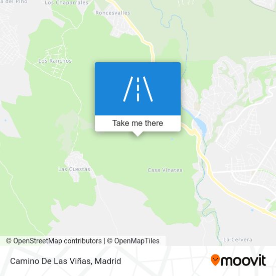 Camino De Las Viñas map