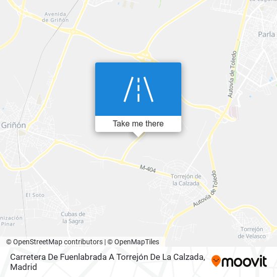 Carretera De Fuenlabrada A Torrejón De La Calzada map