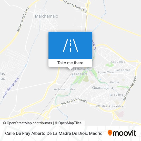 Calle De Fray Alberto De La Madre De Dios map
