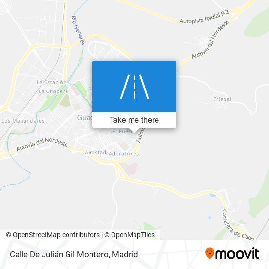 mapa Calle De Julián Gil Montero