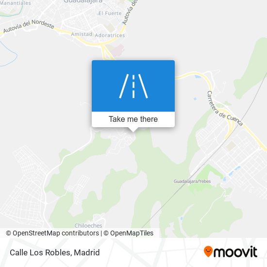 Calle Los Robles map