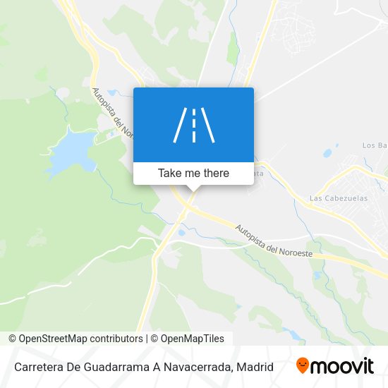 Carretera De Guadarrama A Navacerrada map