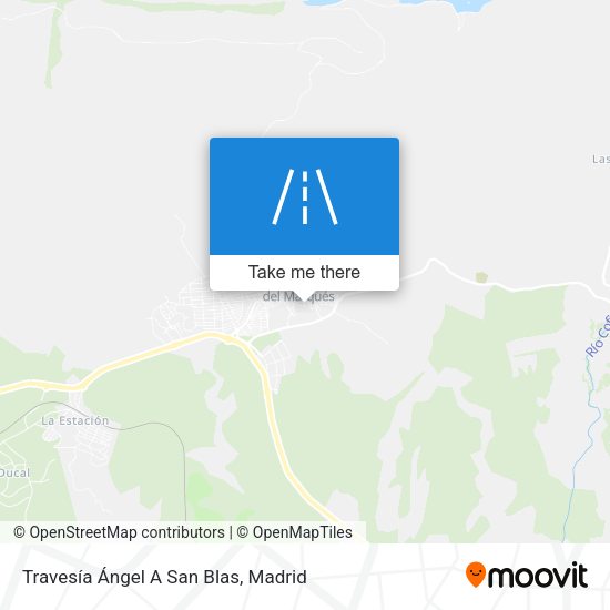 Travesía Ángel A San Blas map