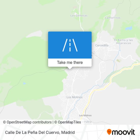 Calle De La Peña Del Cuervo map