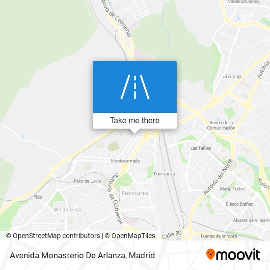 Avenida Monasterio De Arlanza map