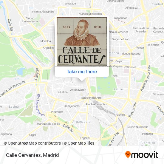 Calle Cervantes map