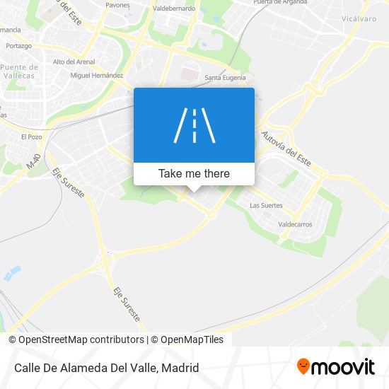 Calle De Alameda Del Valle map