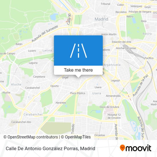 Calle De Antonio González Porras map