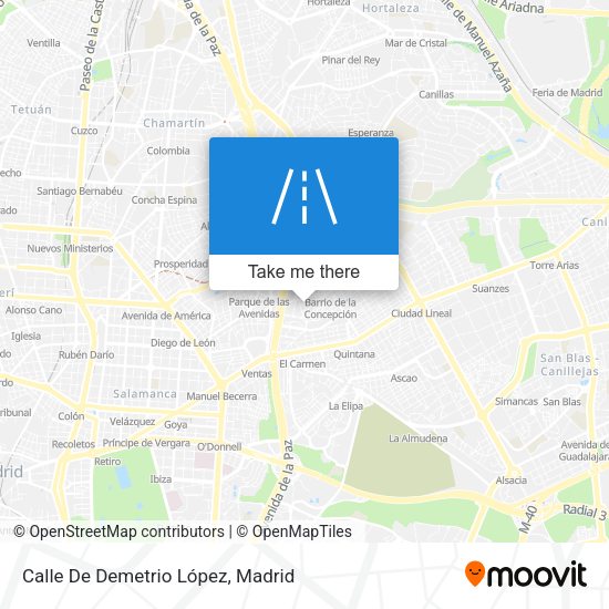 Calle De Demetrio López map