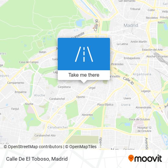 mapa Calle De El Toboso