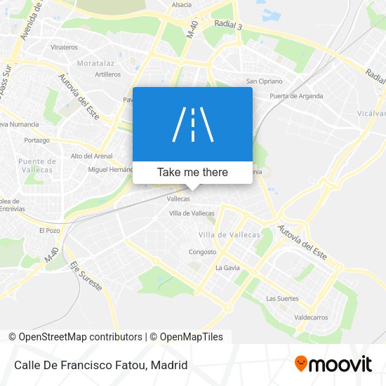 Calle De Francisco Fatou map