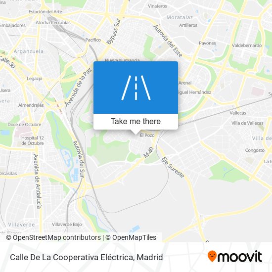 mapa Calle De La Cooperativa Eléctrica