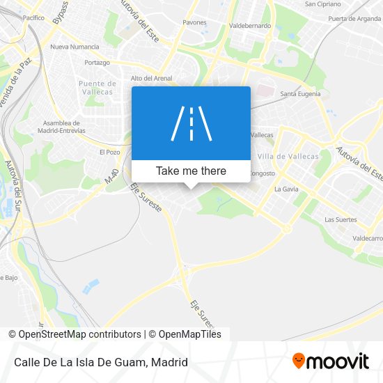Calle De La Isla De Guam map