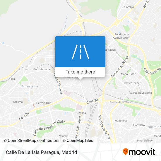 Calle De La Isla Paragua map