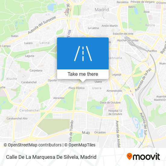 mapa Calle De La Marquesa De Silvela