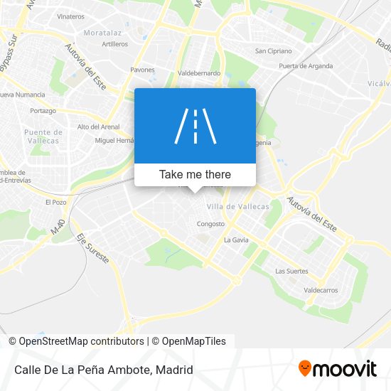 Calle De La Peña Ambote map
