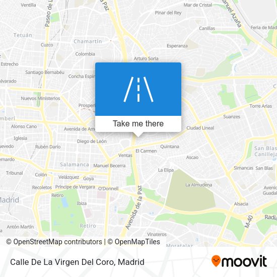 Calle De La Virgen Del Coro map