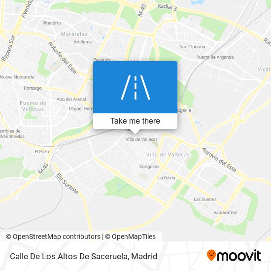 mapa Calle De Los Altos De Saceruela