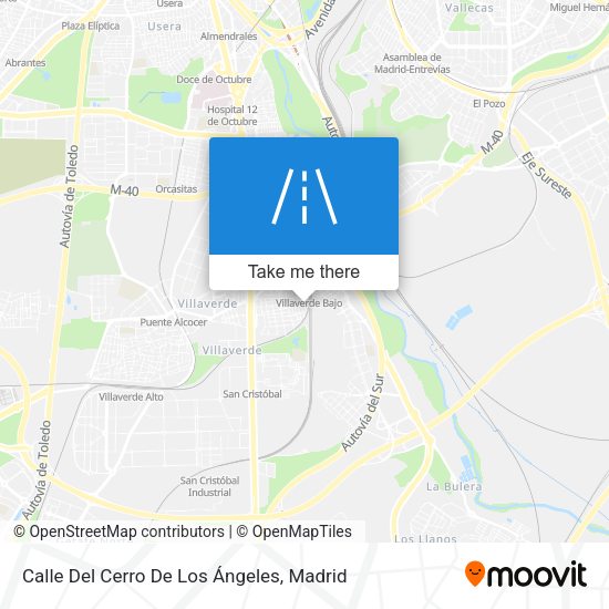 Calle Del Cerro De Los Ángeles map