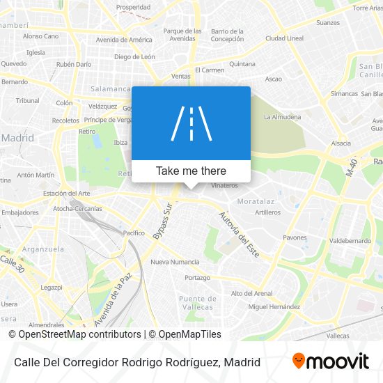 Calle Del Corregidor Rodrigo Rodríguez map