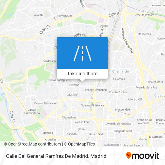 Calle Del General Ramírez De Madrid map