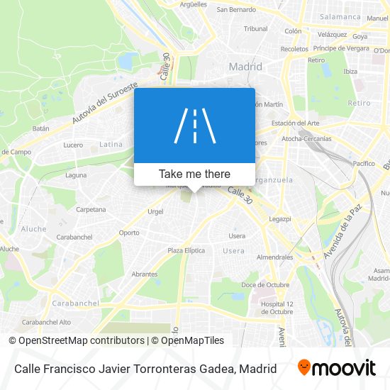 mapa Calle Francisco Javier Torronteras Gadea
