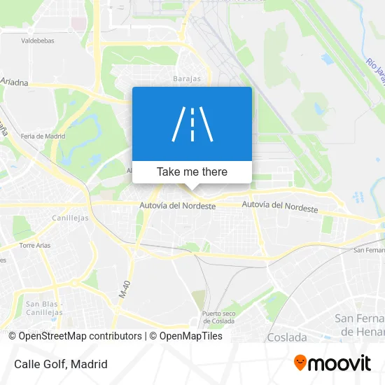 Calle Golf map