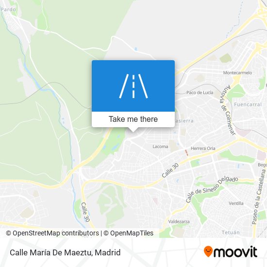 mapa Calle María De Maeztu