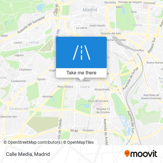 Calle Media map