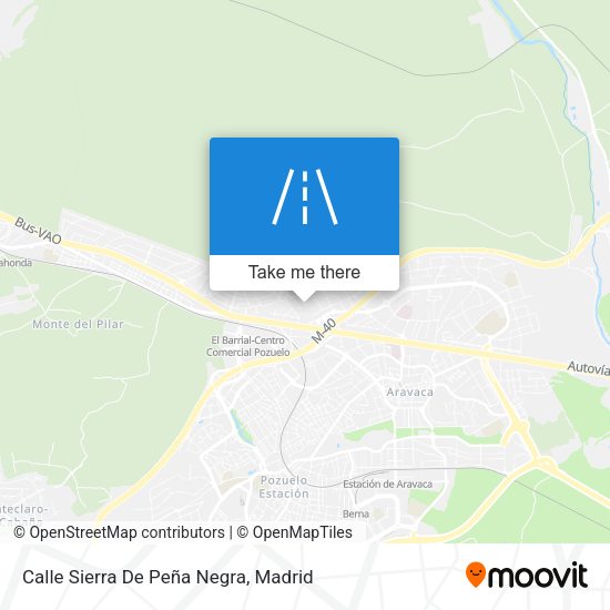 Calle Sierra De Peña Negra map