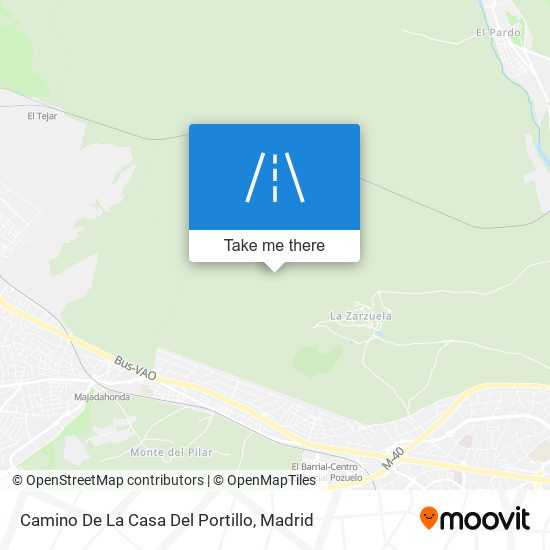 Camino De La Casa Del Portillo map