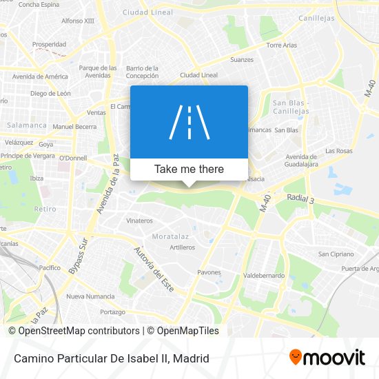 Camino Particular De Isabel II map