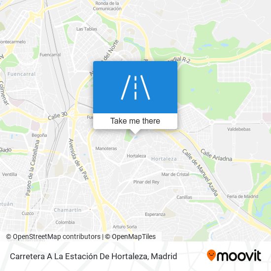 Carretera A La Estación De Hortaleza map
