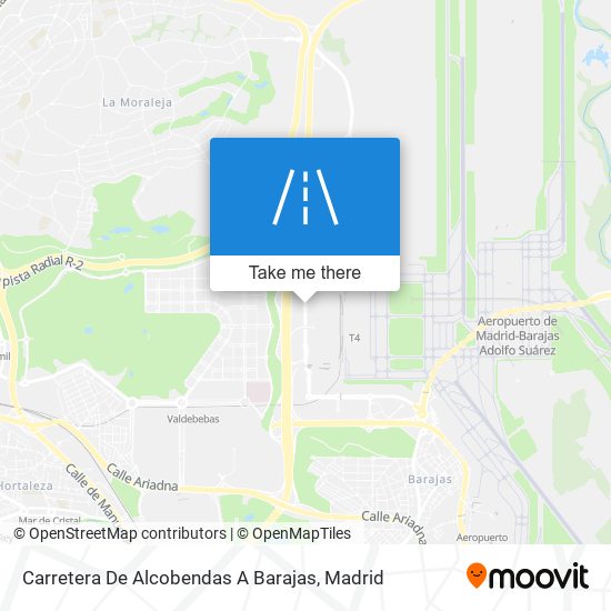 mapa Carretera De Alcobendas A Barajas